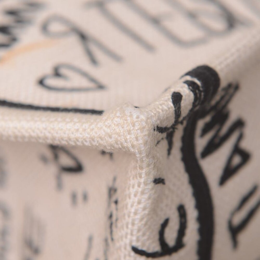 ♥️Dior Book White Black Red Medium Cotton Tote ♥️ - Picture 10 of 13